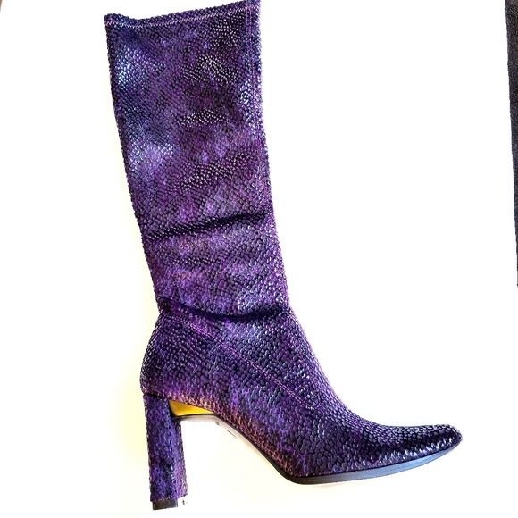 Chinese Laundry Boot 6M Purple Gray Glamorous - Picture 4 of 8